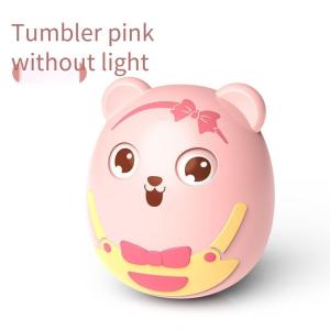 Tiktok Cartoon Tumbler Doll Roly-poly Baby Toys with light Giraffe Early Learning Toddler Blink Educational Toys Birthday Gifts Home decoration 不倒翁玩偶