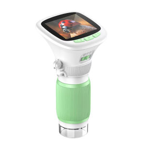 kebidumei Childrens Handheld Digital Camera Microscope 2-in-1 Explorer Magnifier Microscope with Rotating Focus and 2.4-inch High-definition Screen for Outdoor 1000x Science Microscope