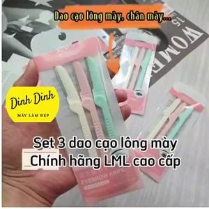 Dao cạo lông mày chân mày Lameila cao cấp set 3 chiếc sắc bén chống gỉ