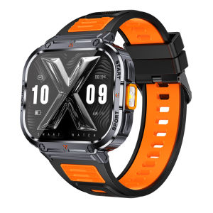 Smart Watch 2inch Ultra Large Screen LED Light Flashlight BT Calling AI Voice 400mAh Men Fitness Sports Tracker Smartwatch