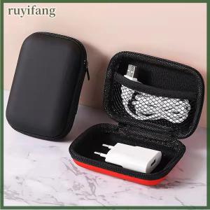 ruyifang Du lịch lưu trữ túi sạc trường hợp cho tai nghe gói Dây Kéo Túi xách tay du lịch Cáp tổ chức Lưu trữ điện tử