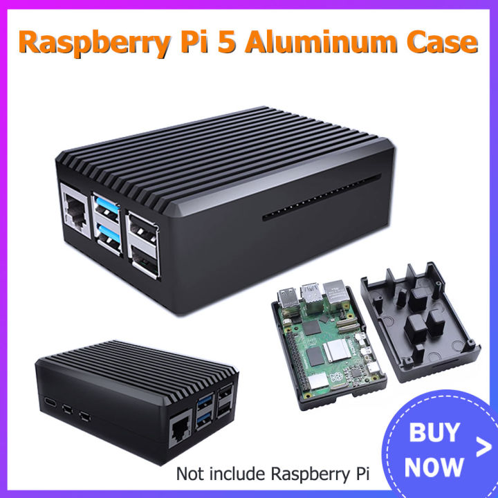 【Hot demand】 Aluminum Case for Raspberry Pi 5 RPI 5 Pi5 | Lazada.co.th