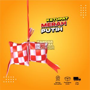 gantungan ketupat merah putih hiasan mobil spesial DIRGAHAYU HUT RI
