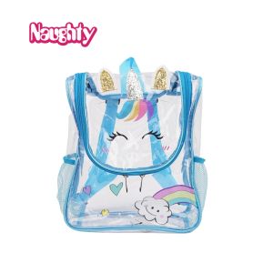 Tas Ransel Anak Perempuan Sekolah Transparan Backpack Unicorn BBP231101726 Naughty Accessories