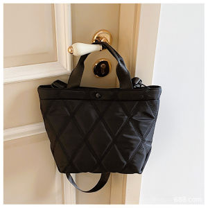 Ielgy phiên bản Hàn Quốc Túi xách thời trang hình thoi chỉ thêu dây đeo vai rộng Túi Đeo Vai Túi Đeo vai xô