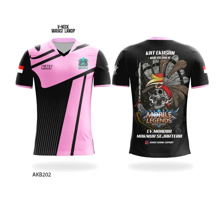 Kaos Baju Jersey Gaming Esport Free Fire FF Mobile Legend ML PUBG