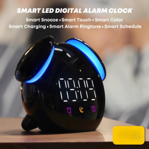 fenyueer  Smart LED Digital Alarm Clock Jam Meja Pintar Weker Lampu Tidur