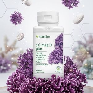 Nutrilite Cal Mag D Plus - 180 tablets - Calcium Magnesium Vitamin D3 Tablets for Adults - 1 tablet 3x a day