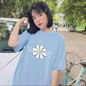 [HCM XẢ HÀNG - ĐỒNG GIÁ 19K  ]Áo Thun Nam Nữ Form Rộng Hàn Quốc In Hình Hoa Cười Trước Ngực Độc Đẹp Vải Dày Mịn Thoáng Mát Thiết Kế Thời Trang Kiểu Dáng Năng Động Trẻ Trung