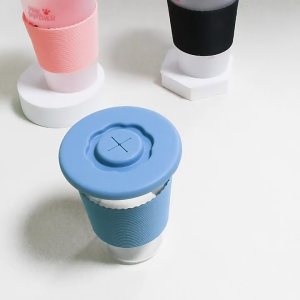 Silicone Cover with Straw Hole Cover Universal Suit 95mm Flexible Leakproof Dustproof Lid For Mugs