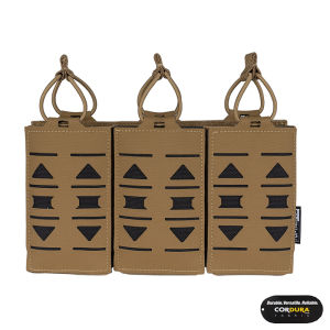 TOPTACPRO Tactical Triple Magazine Pouch for 556mm MOLLE Mag Carrier Laser Cut Mag Pouch 8515