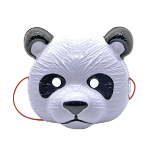 หน้ากากสำหรับฮาโลวีน Seluruh Wajah แพนด้าสำหรับเทศกาลชุดไปงานปาร์ตี้คริสต์มาสอุปกรณ์เสริมพีวีซีที่สะดวกสบายสำหรับผู้ใหญ่เด็ก