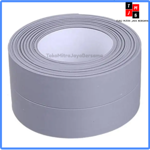 Tape Perekat Lakban Anti Jamur Air Minyak PVC Wastafel Dapur Kamar Strip Isolasi Motif Penutup Celah