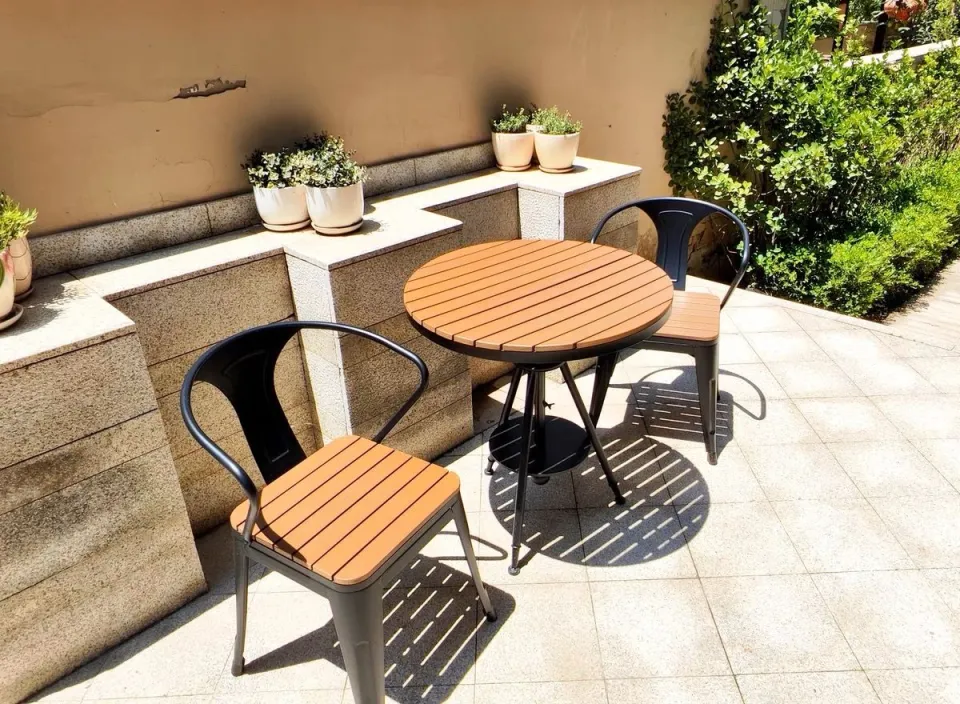 Small round deals balcony table