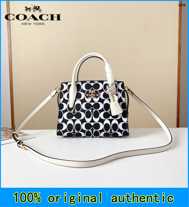 Coach Bag Official Store Original authentic Women Sling bags CP080 CP081 CP083 Andrea 22 Carryall Handbag Classic logo leather crossbody Shoulder bag New for women Size 22 16 11cm Lazada Lazada PH