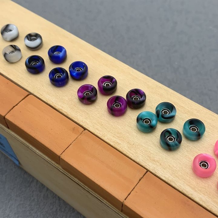Swirl Color CNC Fingerboard Wheels Professional For Finger Skateboard