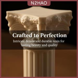 N2HAO La Mã Trụ Cột Hy Lạp Cột Nhựa Bệ Tượng Nến Đứng Phong Cách Châu Âu Điêu Khắc Cho Bàn Ăn Trung Tâm