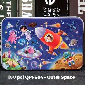 60-Piece Puzzle For Kids | Double-Sided | Cartoon HD Print | Metal Storage Tin | Durable & Safe
