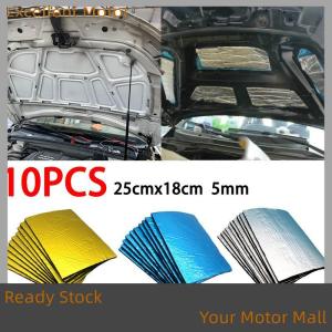 Excellent Ready Stock 10 Sheets Car Sound Deadener Heat Insulation Mat For Auto Van Sound Proofing Deadening Insulation Mat Car Hood Noise Insulator