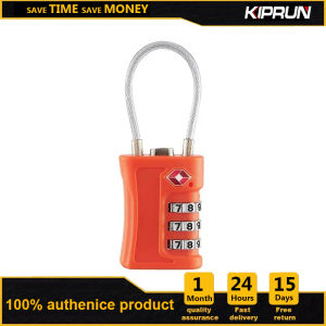 KIPRUN Luggage Lock Cable Travel Lock TSA Approved Cable Travel 3 Digit Combination Lock Safe Padlock for Suitcases Baggage Backpacks Small Cabinets Briefcases Computer Bags