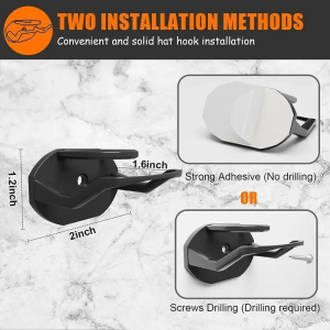 Wall Mounted Baseball Cap Storage Rack Door Back Hat Holder Display Hanger Closet Storage Organizer