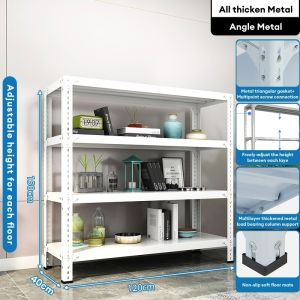 Angle Steel Metal Organizer Layer Rack Boltless Rack Multi-Tier Organization for Home & Kitchen