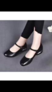 Womens Non-Slip Black Mary Jane Shoes 2026 New Arrival Round Toe One Buckle Low Block Heel Casual Pumps for Women