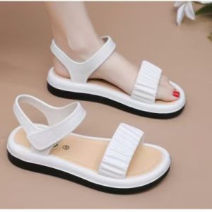 Free Shipping 25 Outdoor And Indoor Magic-Strap Fish-Mouth Sandals Simple And Comfortable Thick-Soled WomenS Sandals For Indoor And Outdoor Use