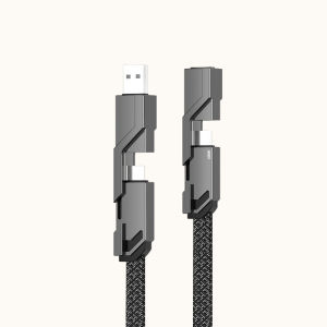 Variant 4-in-1 Extreme Fast Charging Data Cable Data Connection Cable Data Transfer Cable Data Cable Outer Hard Guardrail Alloy Material Charging Cable