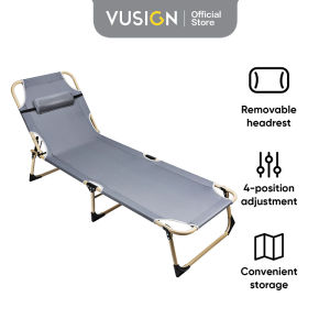 Deli Folding Bed / Kursi Malas / Kursi Berjemur 4 Posisi Sandar Dapat Dilipat E4948