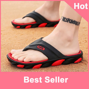 【Higher 】2021ฤดูร้อนรองเท้าผู้ชายแฟชั่นเกาหลีรองเทาส้นสูงแบบเปิดปลายเท้าสำหรับชายชายหาดรองเท้าแตะสำหรับชาย