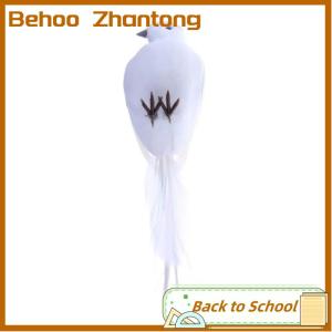 Behoo White Doves Feather Foam Artificial Lover Peace Pigeons Birds Home Garden Wedding Decor Imitation Bird Model Xmas Tree Props