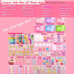 Jelly Wax Kneading Fun DIY Kit Cat Paw Toy Set Guka Stress Relief WaxSeal Material