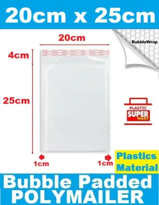 【50pcs |100pcs】White Pearlised Bubble Padded Wrap Plastic Poly Envelope Packaging Protective Bubble Cushion Polymailer Material Bubble Envelope Tape Courier Poly Mailer Shipping Mailer Bag Many SIzes