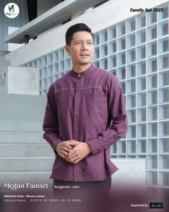 TERMURAH MEGAN FAMILY BURGUNDY SARIMBIT NEW STEP LUBI 2025 YANG COCOK UNTUK OUTFIT LEBARAN KONDANGAN TERBARU KEKINIAN GAMIS DAN KOKO
