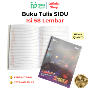 Buku Tulis Sidu Isi 58 Lembar Buku Catatan Sekolah Sinar Dunia A5 Quarto