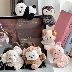 11cm Kawaii Gấu Trúc Sang Trọng Búp Bê Đồ Chơi Mềm Động Vật Gấu Trúc Cáo Koala Thỏ Cừu Kẹp Ôm Rèm Kẹp Búp Bê