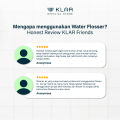 KLAR Tooth Flosser Aquapulse - Water Flosser Untuk Membersihkan Sela Gigi dan Karang Gigi Secara Sempurna - Cocok Untuk Pengguna Behel atau Kawat Gigi. 