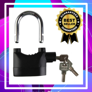 Gembok Alarm Kunci Pengaman Pagar / Motor / Pintu Free Batre