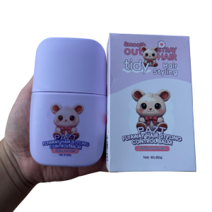 2-in-1 Hair Styling Gel with Built-in Comb - Non-Sticky Long Lasting Hair Wax for Girls Kids