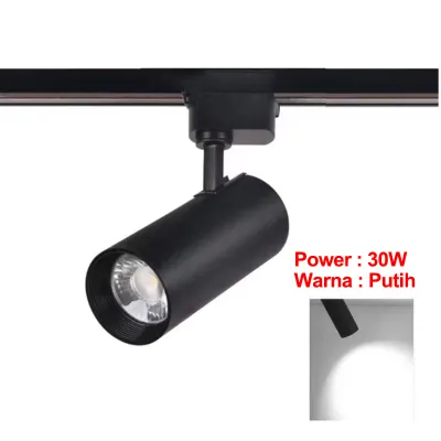 Dunia Lampu LAMPU SOROT TRACK LIGHT PAKET 2 LAMPU +1 RELL 0.5M LAMPU RELL TRACK LED SOROT LAMPU SOROT TRACKLIGHT REL SPOTLIGHT 10W / 20W / 30W COB SPOT LIGHT