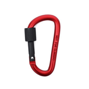 D-Carabiner Aluminium Lock Clip Hook Climbing Screw Hanging Buckle Camping Lightweight Screw Lock EDC Carabiner