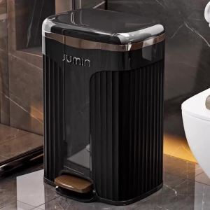 Sacesr Pedal Trash Can With Lid Plastic luxury Trash Bin Minimalist Built-in Litter Bins Home Bathroom Cleaning Supplies Accessories 9Q4T2