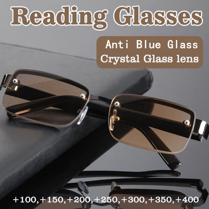 Half glass reading glasses on sale