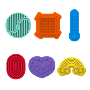 6Pieces Sensory Worry Stones Toy For Children And Student Soft Silicone Texture Toy For Emotional Management