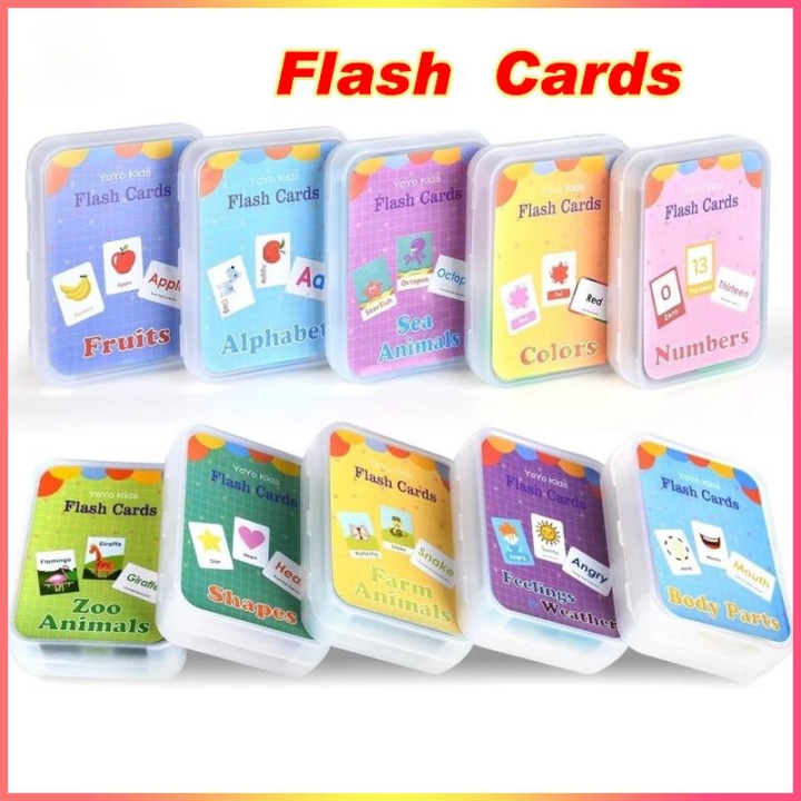 Baby Alphabet Flash Cards Montessori Educational ABC Numbers Toys ...