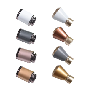 4pcs Elegant Curtain Rod End Caps Contemporary Design Curtain Finials Caps Upgrades for Residential & Commercial Use