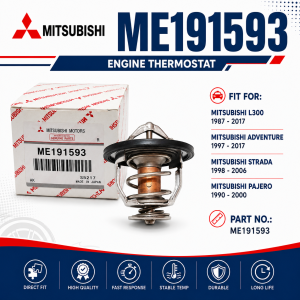 ME191593 76.5°C Engine Coolant Thermostat for Mitsubishi Pajero Montero 4M40 4M41 Diesel