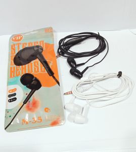 Handsfree + Mic VIP M-35 Stereo Earphone Headset Extra Bass
