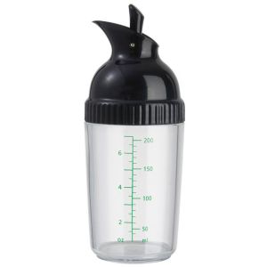HUYAN Plastic Salad Dressing Bottle 200ml Easy Grip Oil Bottle Universal Lightweight Seasoning Bottle Home